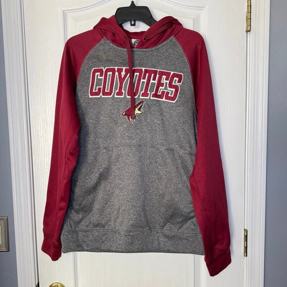 NHL Men's Arizona Coyotes Hooded Polyester Sweatshirt Mens Sz M - Picture 1 of 6